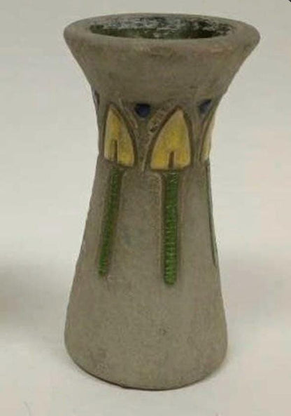 6" Roseville Mostique 1916 Arts & Crafts Vases 164-6