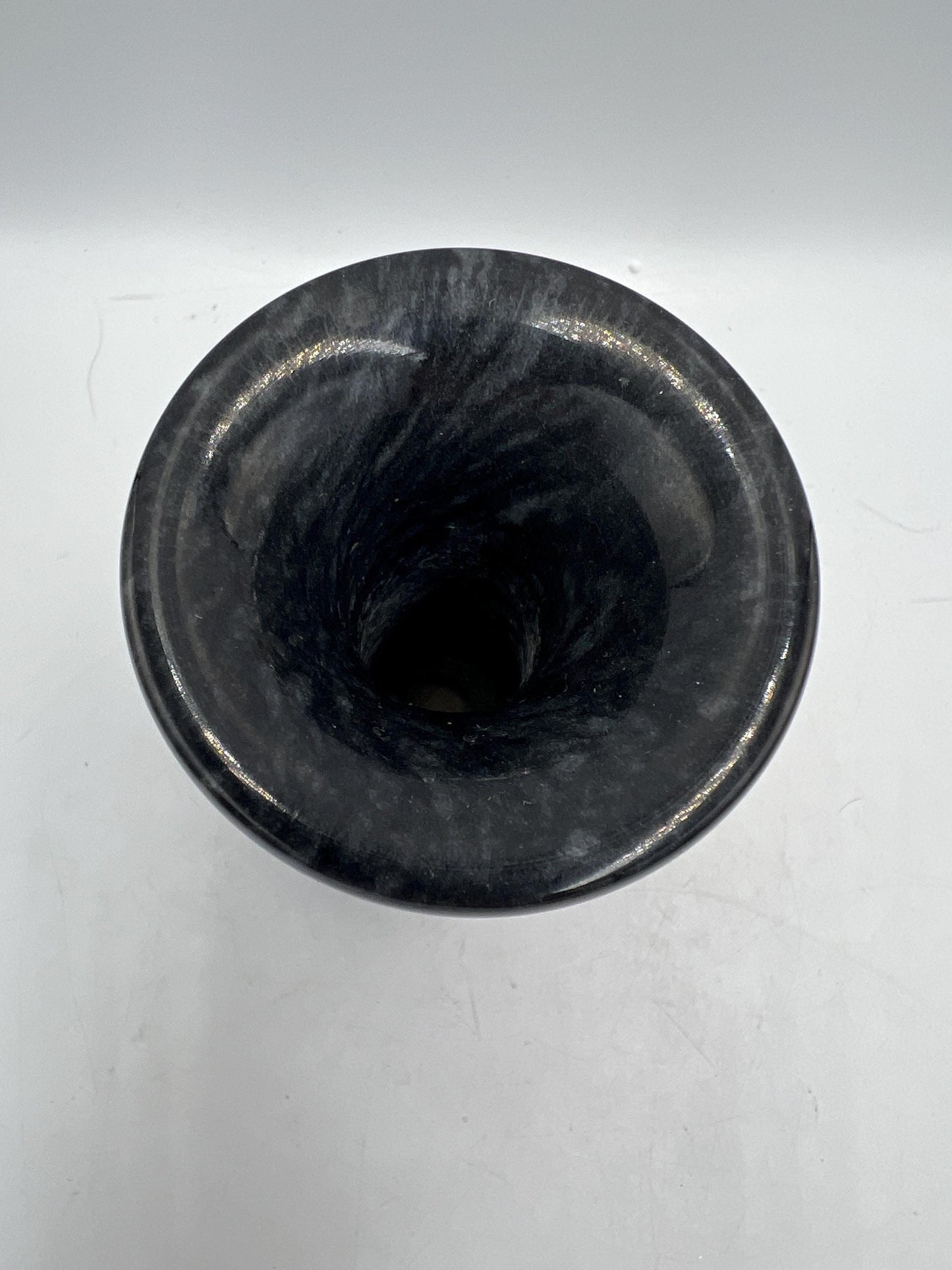Heavy stone Candlestick Holder Art Pottery