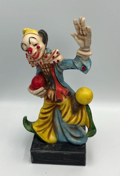 Fontanini Vintage Clown Figurines - Hobo, Umbrella, Blue Shoes
