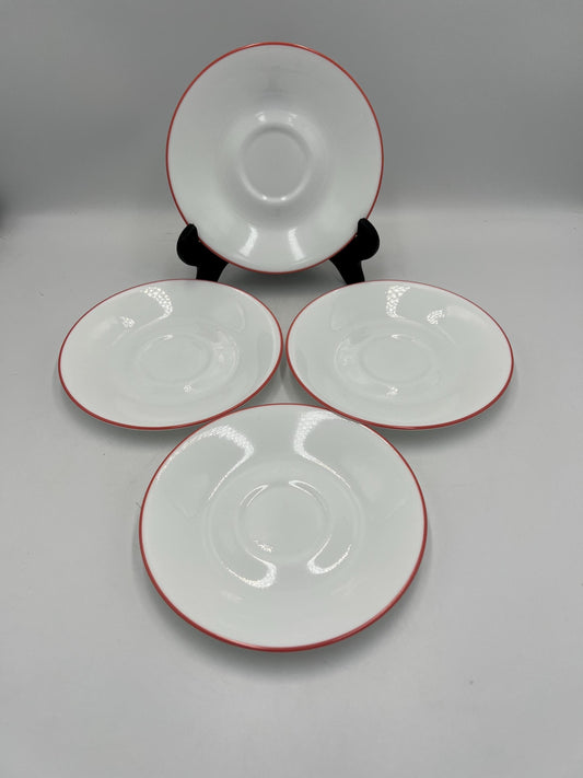 Vintage Corelle by Corning saucers set of (4) Spiecberry 6.25"