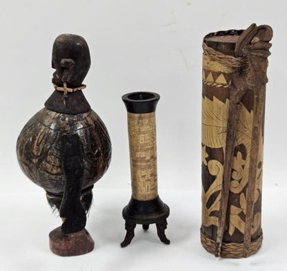 Wood Carved Tribal Items - Both African and Indonesian. Your choice!