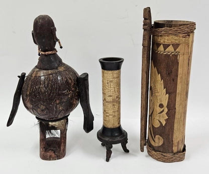 Wood Carved Tribal Items - Both African and Indonesian. Your choice!