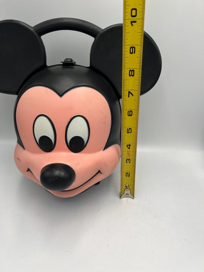 Vintage Aladdin Mickey Mouse Lunchbox with Thermos  Mickey Mouse Head Lunch Kit 80's Disney Thermos Combo Collectible - Sold Individually