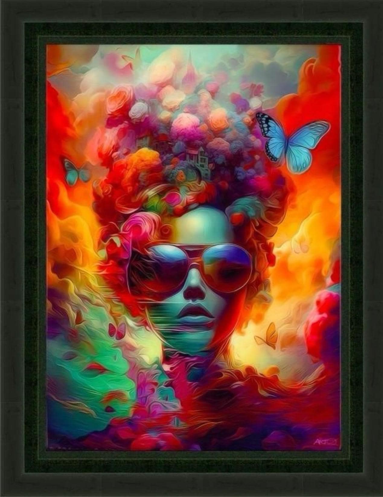 Walter Josef Fischer Mixed Media Painting, Oz Dreamland III (Signed Original 20x15")