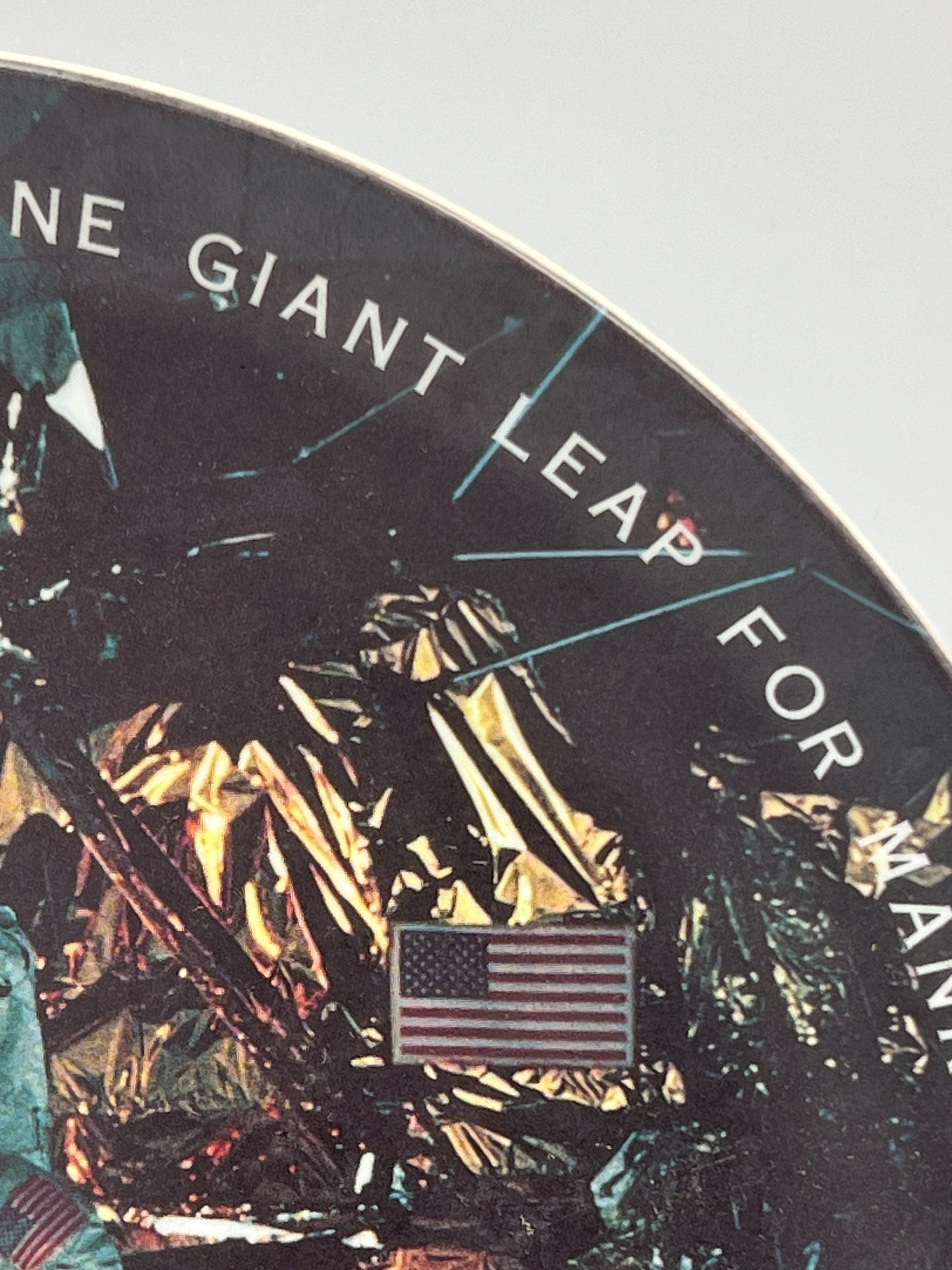 Vintage Plastic Plate Featuring the 1969 Nasa Moon Landing by Texas Ware
