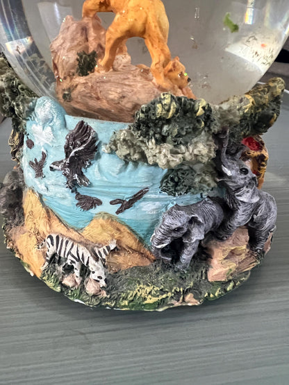 Born Free Music Box Snow Globe