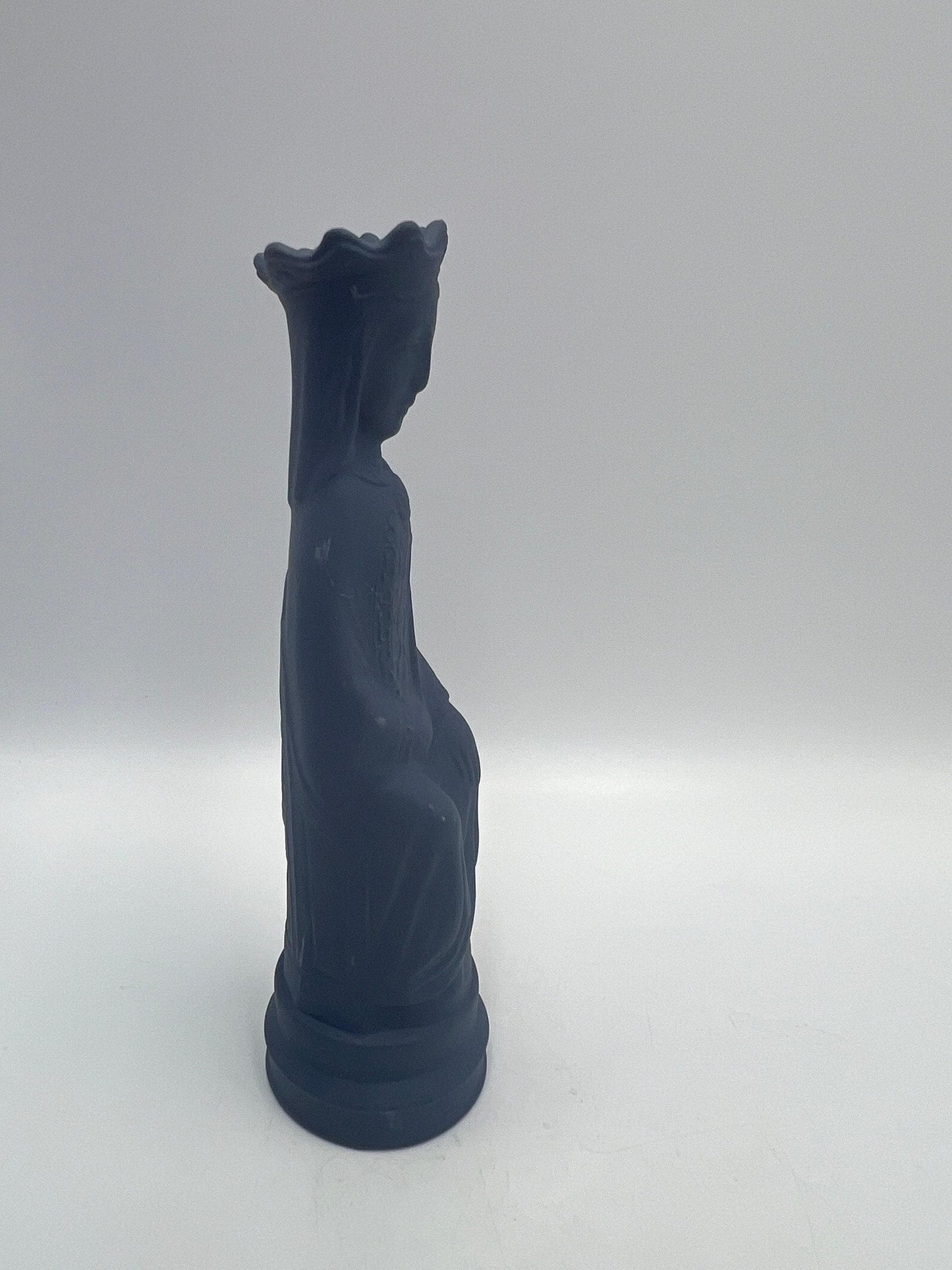 Wedgwood Jasperware Queen Figurine: Vintage Blue Basalt, 1972