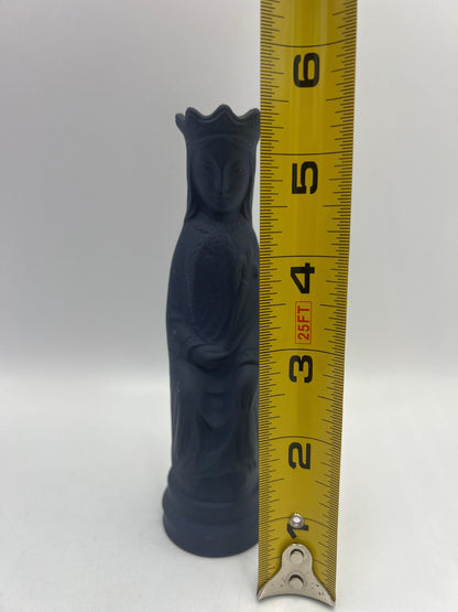 Wedgwood Jasperware Queen Figurine: Vintage Blue Basalt, 1972