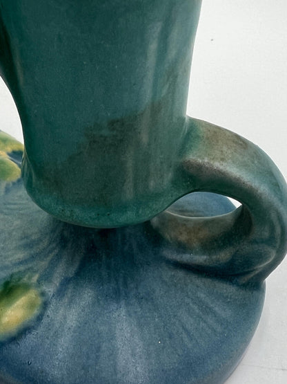Roseville Blue Candlestick Holders Your Choice