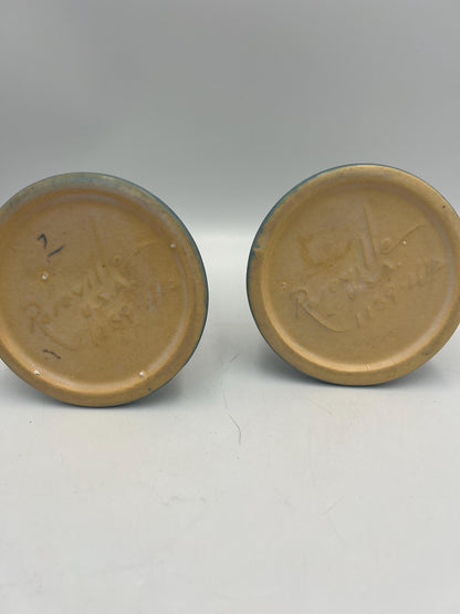 Roseville Blue Candlestick Holders Your Choice