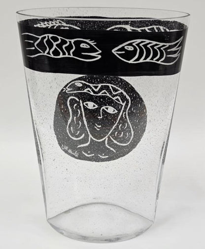 Kosta Boda Kaboka Vase: Hand Blown Swedish Art Glass (Ulrica Hydman Vallien)
