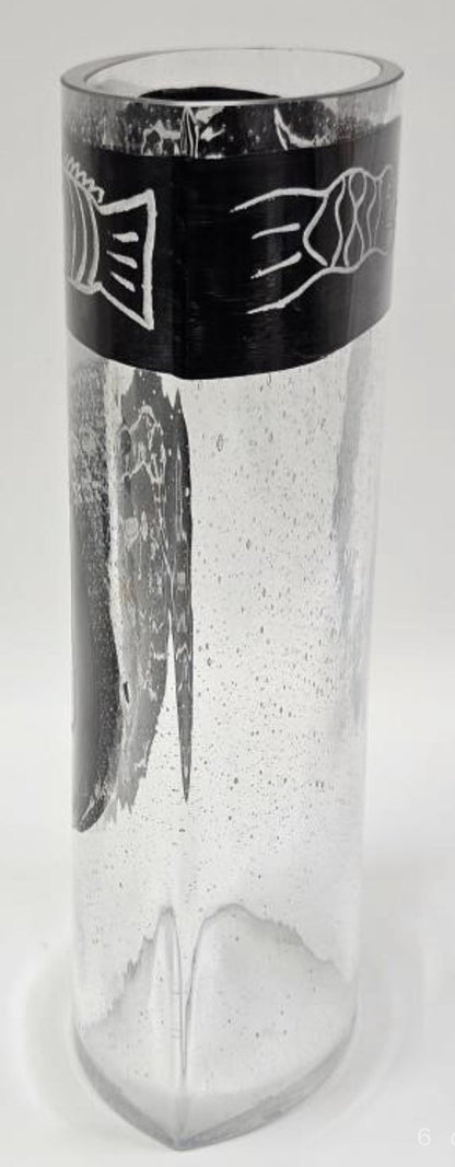 Kosta Boda Kaboka Vase: Hand Blown Swedish Art Glass (Ulrica Hydman Vallien)