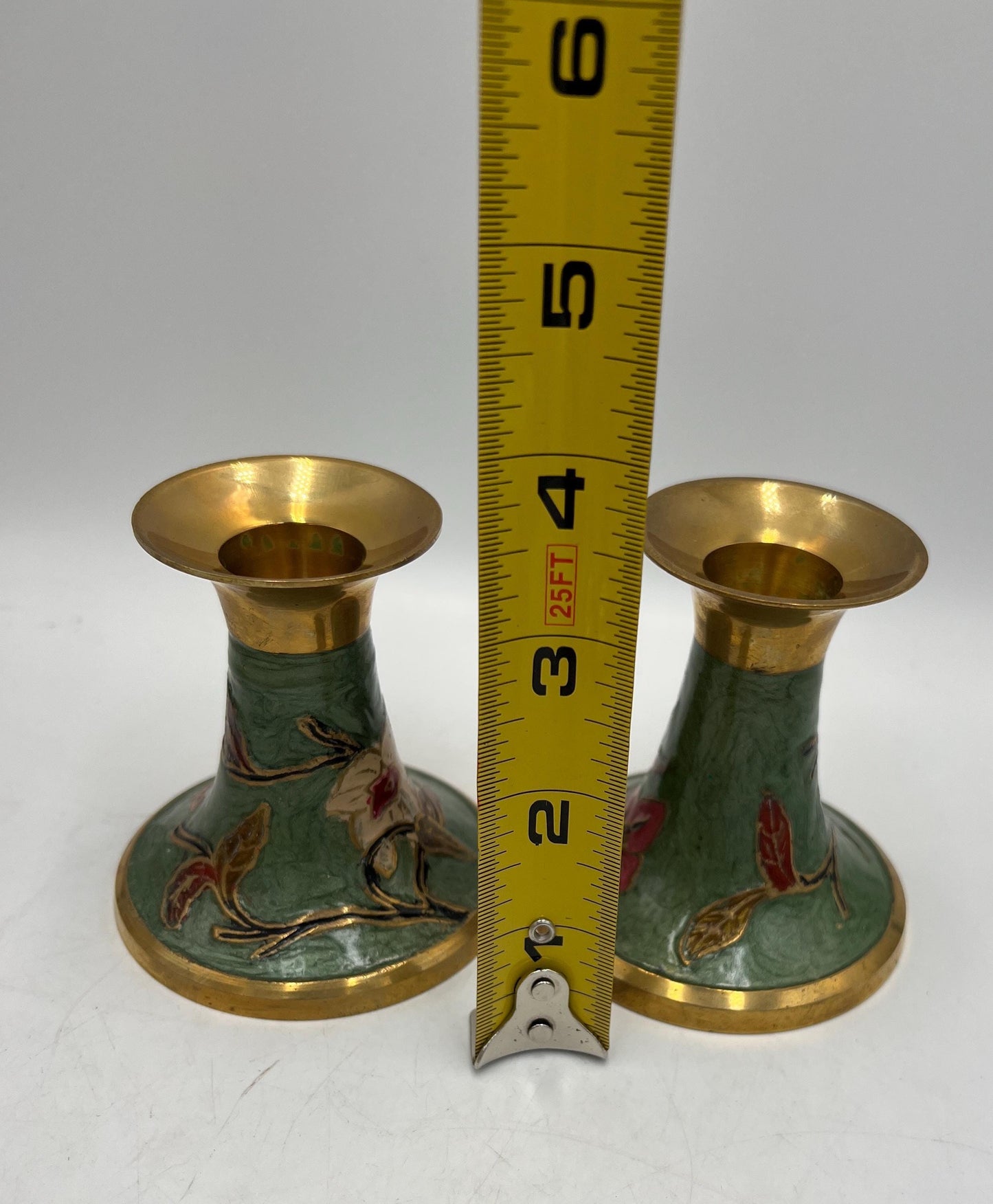 Ceramic Candlestick Holder Signed Art Pottery