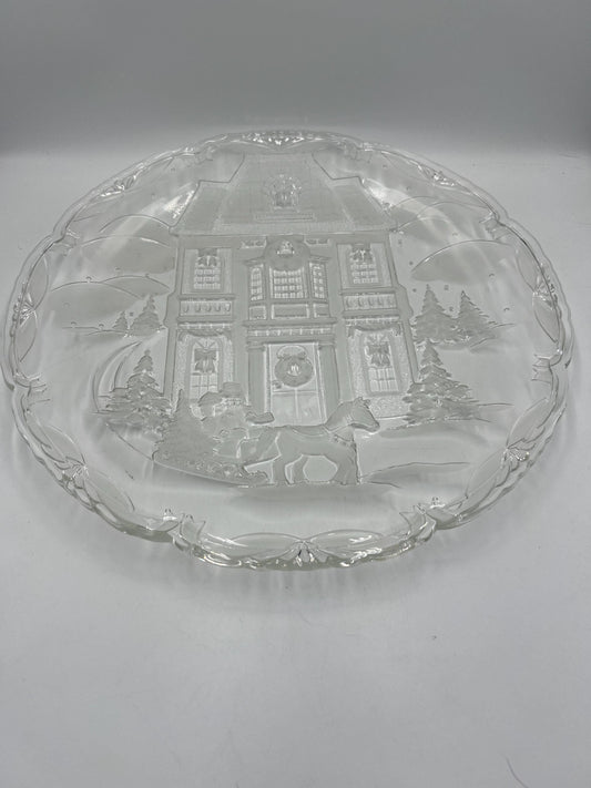 Vintage Winter Wonderland Hostess Plate 15" Mikasa in Box