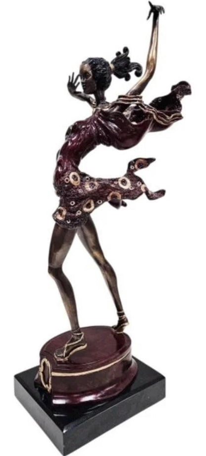 Sergey Kazaryn Fiery Dancer Orig. Bronze Sculpture