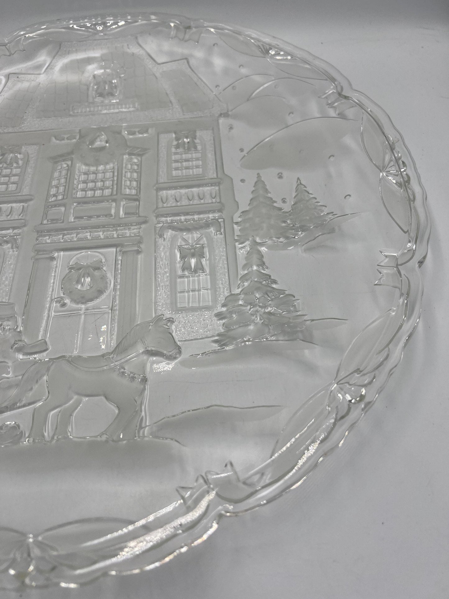 Vintage Winter Wonderland Hostess Plate 15" Mikasa in Box