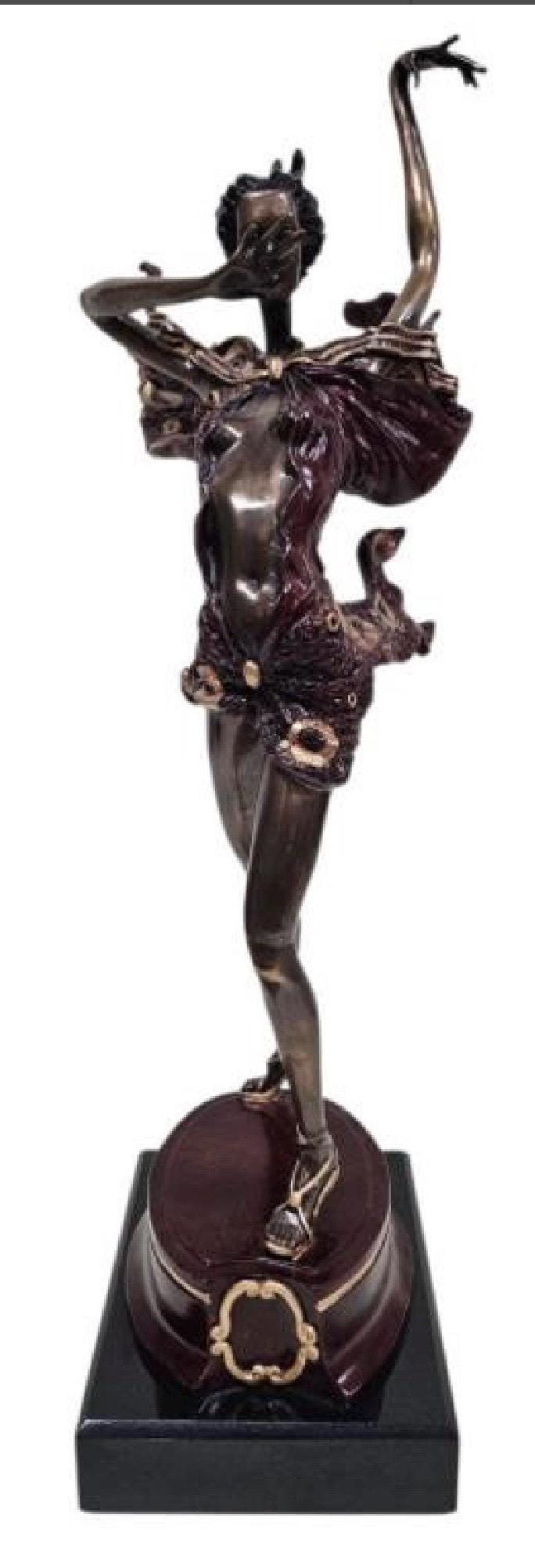 Sergey Kazaryn Fiery Dancer Orig. Bronze Sculpture