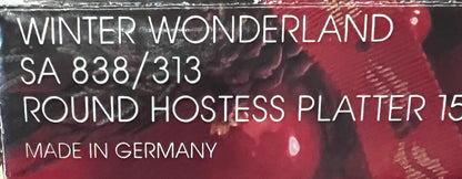 Vintage Winter Wonderland Hostess Plate 15" Mikasa in Box