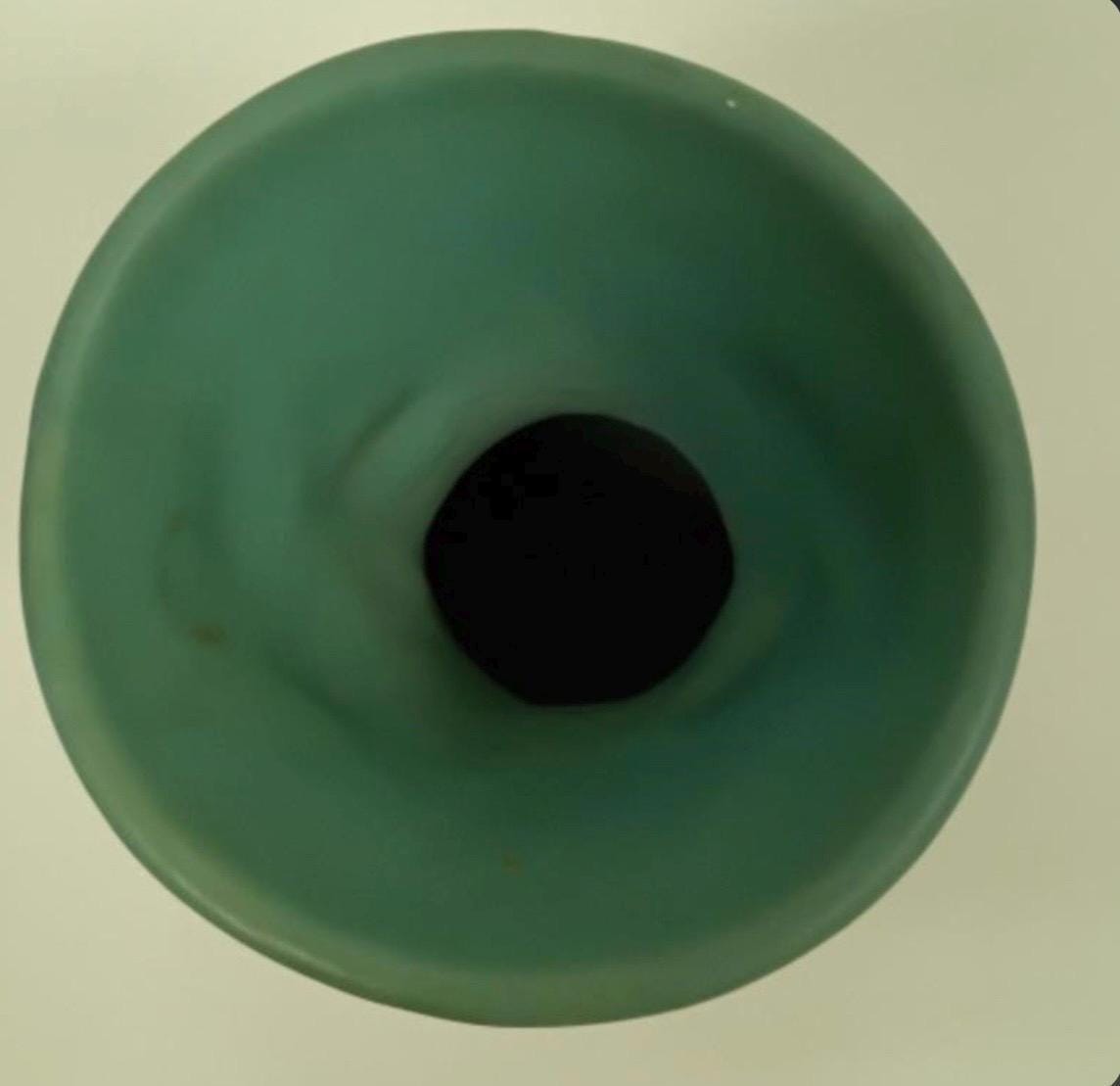 Van Briggle Pottery Vase, Ming Blue Tulip, Matte Glaze (5 Inch)