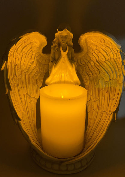 Angel Flameless Candle Christmas Decoration