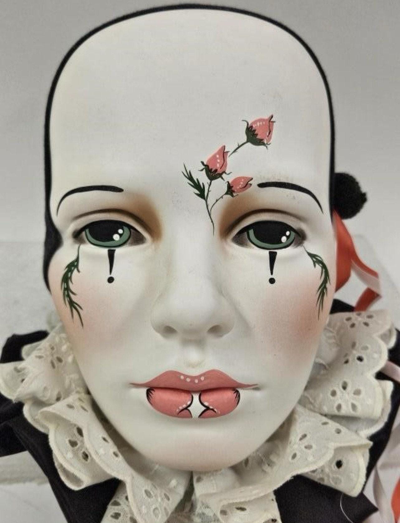 Dyan Nelson Ceramic Wall Mask - Nobody's Fool Harlequin Style
