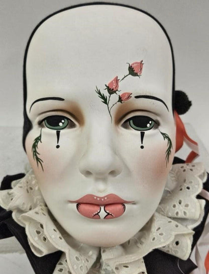 Dyan Nelson Ceramic Wall Mask - Nobody's Fool Harlequin Style
