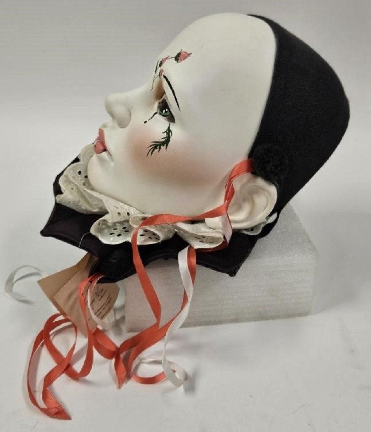Dyan Nelson Ceramic Wall Mask - Nobody's Fool Harlequin Style