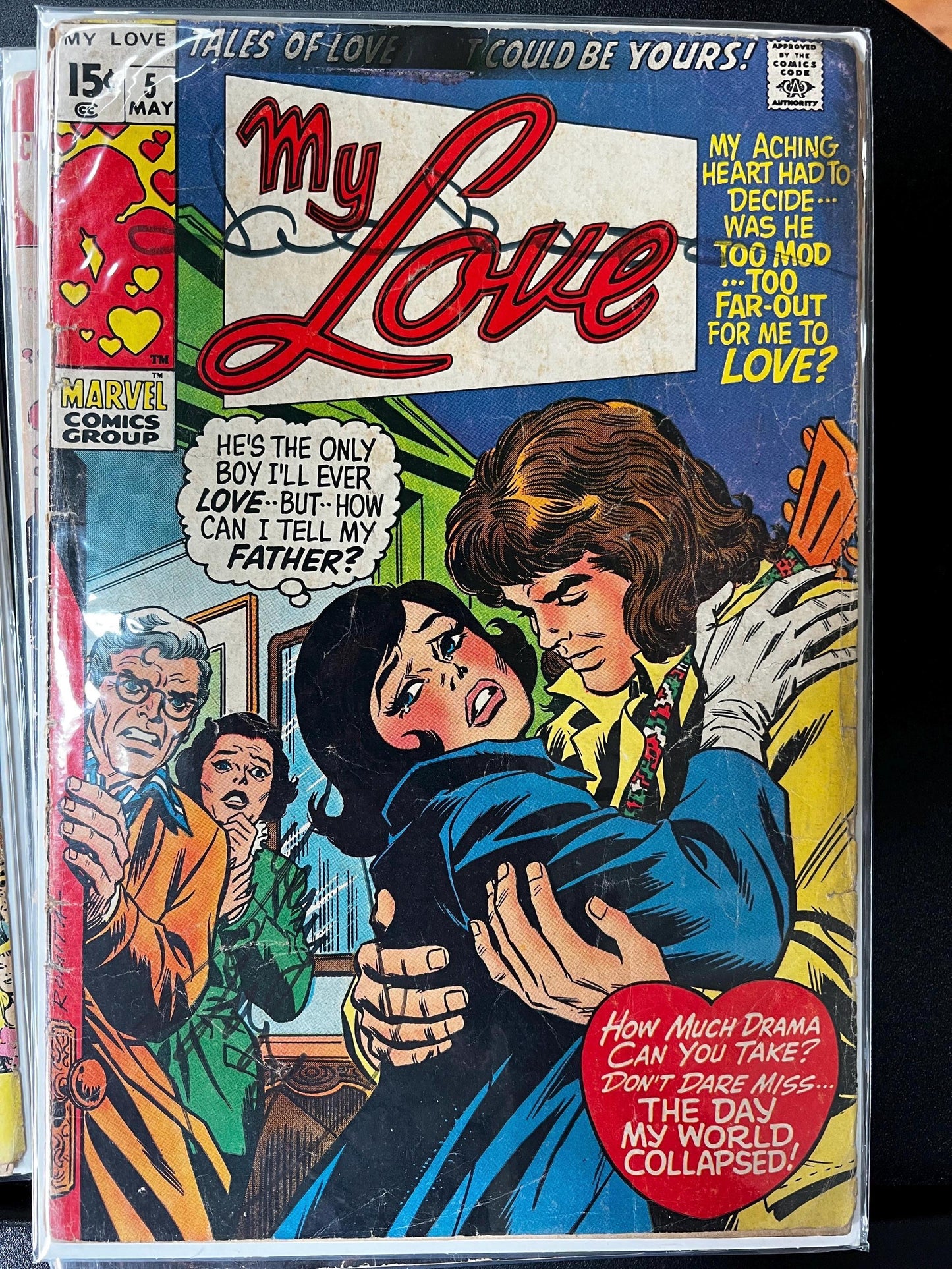 Vintage DC & Marvel Romance Comics Lot | My Love, Girls' Love, Heart Throbs, Secret Hearts | 1960-1970s Silver Bronze Age