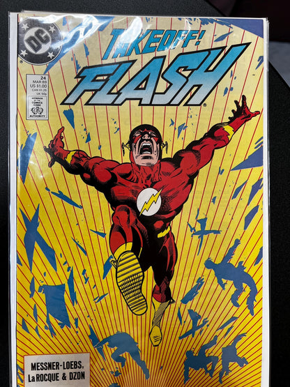 The Flash Comic Book Lot (10 Issues): Copper Age Wally West Collection
