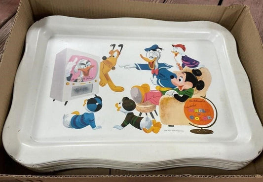 Vintage 1961 Walt Disney Productions Lap Serving Tray - Wonderful World of Color Collectible Retro Decor