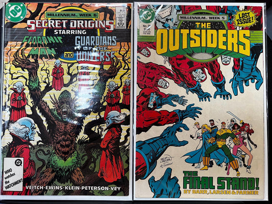 The Outsiders #28 Last Issue & Secret Origins #23: DC Comics Lot (1988)