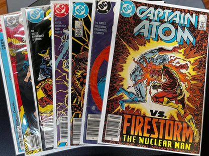 Captain Atom Comic Book Lot (7 Issues): DC Copper Age, Firestorm, Plastique Cover