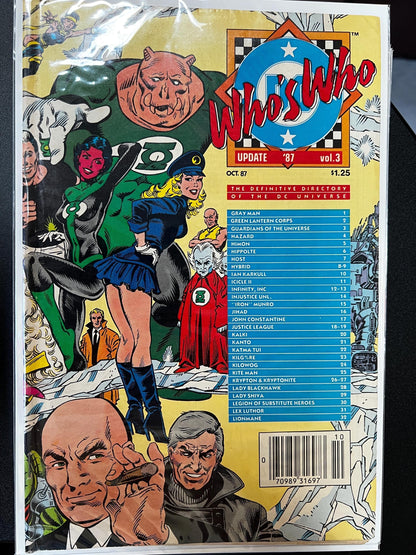 Who's Who DC Comics Update '87: Copper Age Encyclopedia, Character Bios