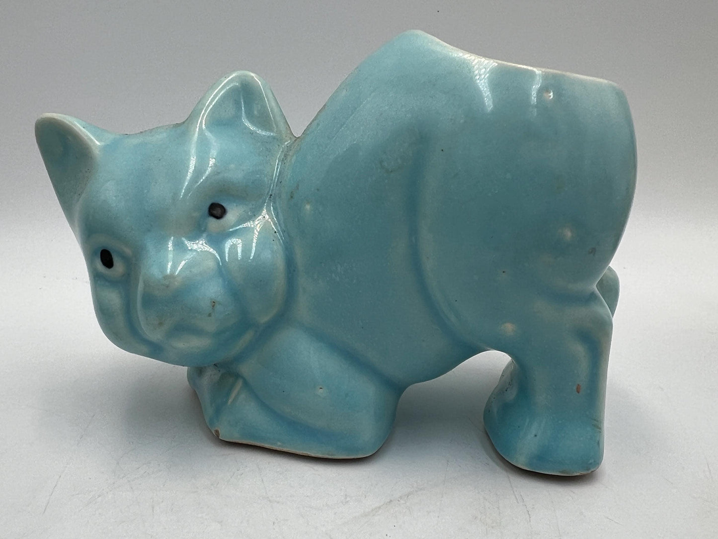 Vintage Cat Planters and Mini Bottles (Blue, Pink, Yellow, 3-4in)