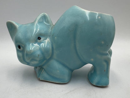 Vintage Cat Planters and Mini Bottles (Blue, Pink, Yellow, 3-4in)
