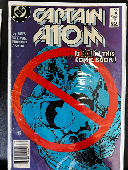 Captain Atom Comic Book Lot (7 Issues): DC Copper Age, Firestorm, Plastique Cover