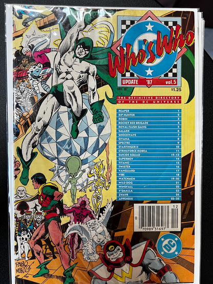 Who's Who DC Comics Update '87: Copper Age Encyclopedia, Character Bios