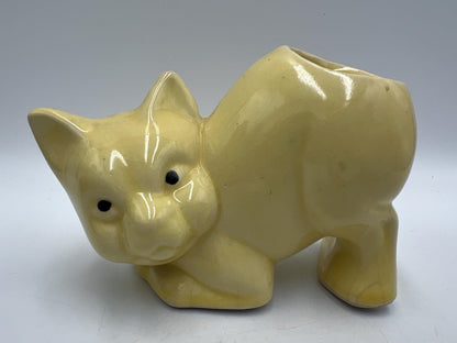 Vintage Cat Planters and Mini Bottles (Blue, Pink, Yellow, 3-4in)