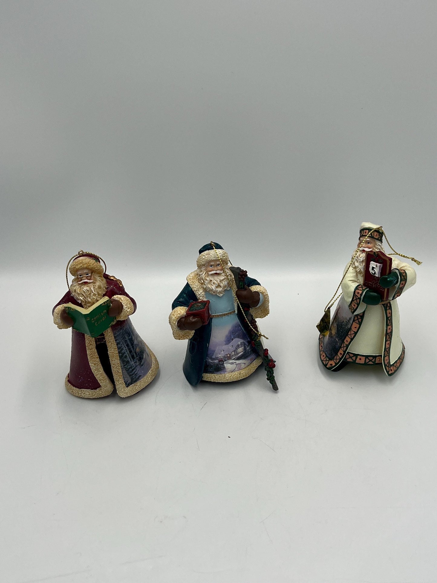 Thomas Kinkade Santa Figurine - Old World Village, 9 Inch