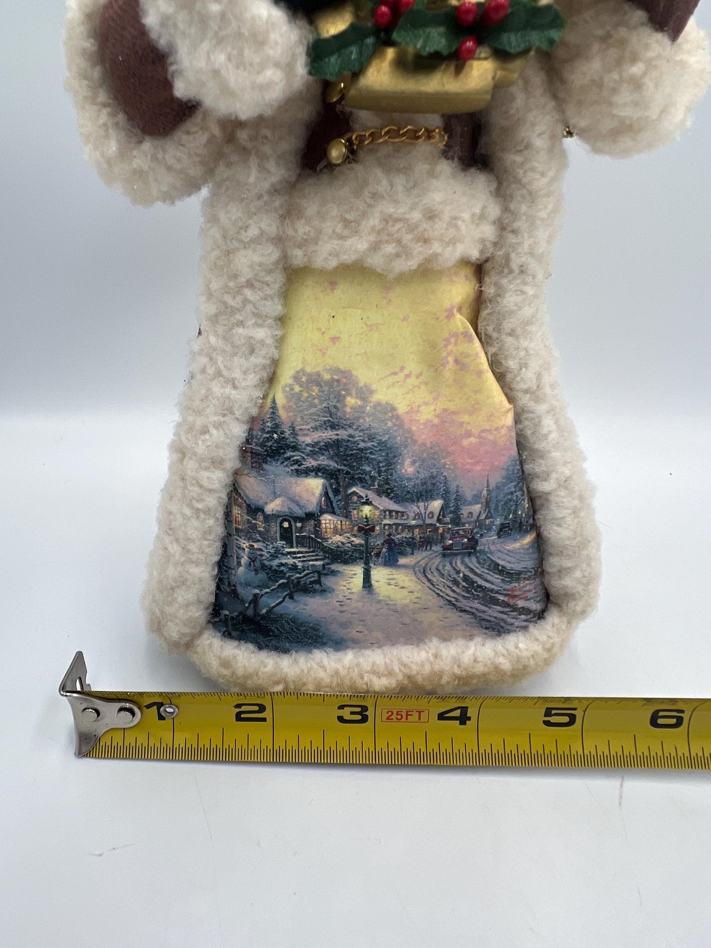 Thomas Kinkade Santa Figurine - Old World Village, 9 Inch