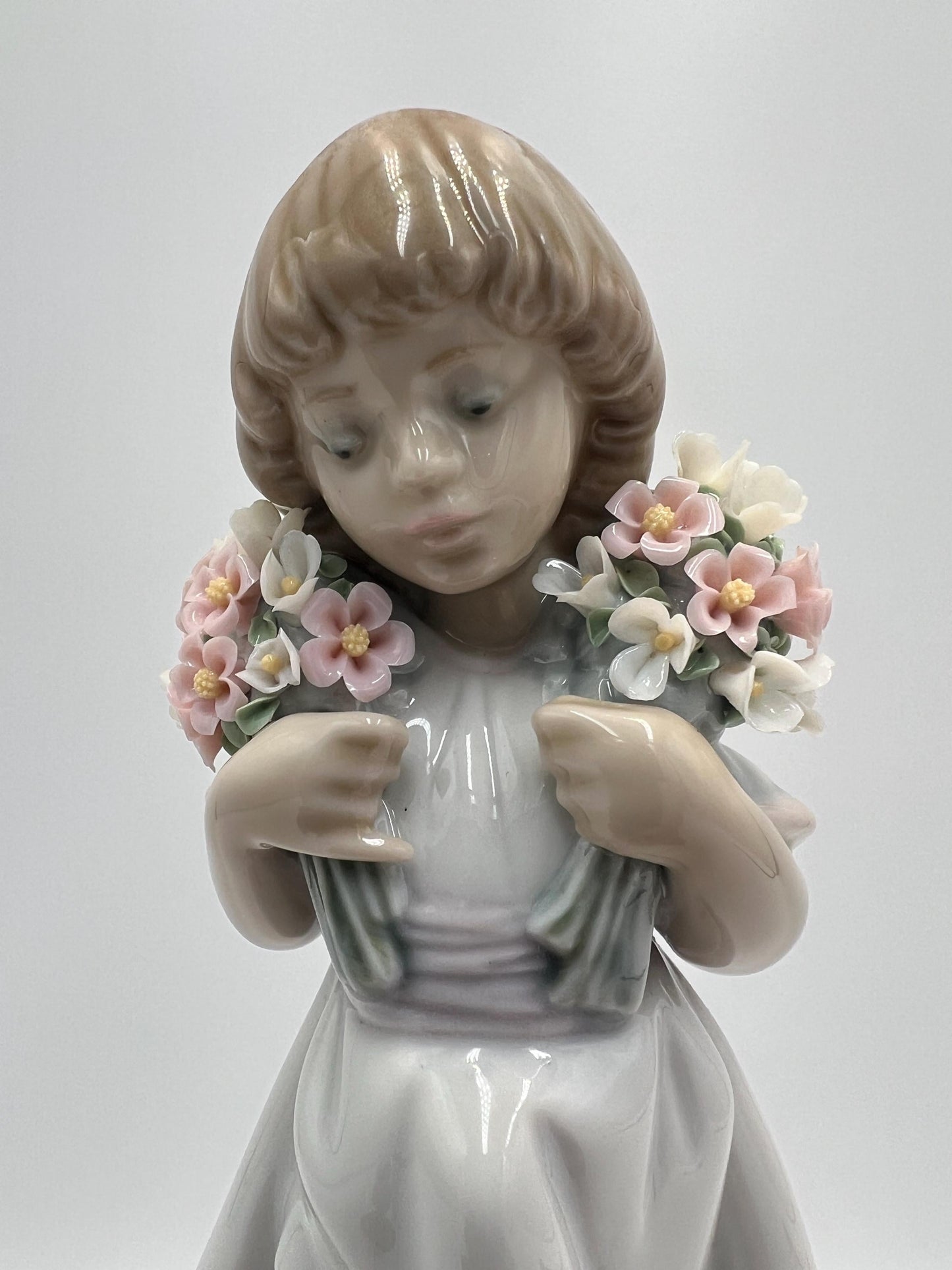 Lladro Porcelain Figurines - Spring Girl, Lucky in Love, Dove Ornament