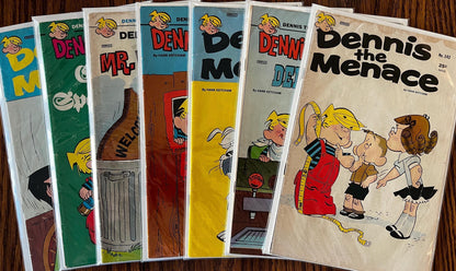 Vintage Dennis the Menace Comic Book Lot (7) - 1970s Fawcett