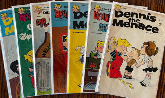 Vintage Dennis the Menace Comic Book Lot (7) - 1970s Fawcett