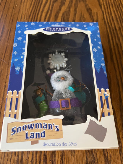 Hallmark Keepsake Ornaments from the Snowman's Land collection, New In Box