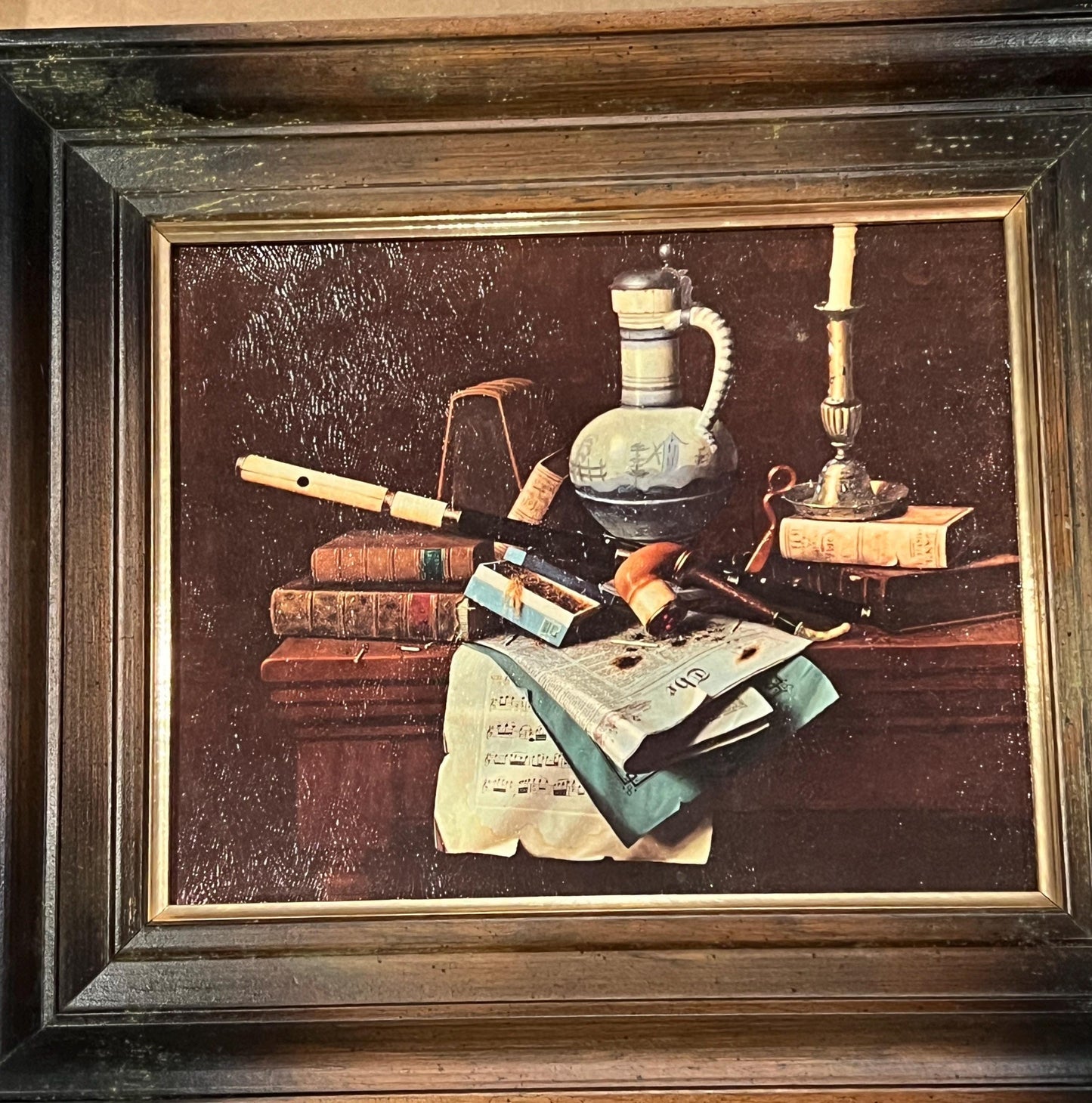 Framed Paintings from Turner Accessories  - 'Emblems of Peace' still life and 'Sylvan Solitude' landscape