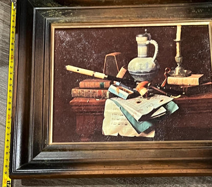 Framed Paintings from Turner Accessories  - 'Emblems of Peace' still life and 'Sylvan Solitude' landscape