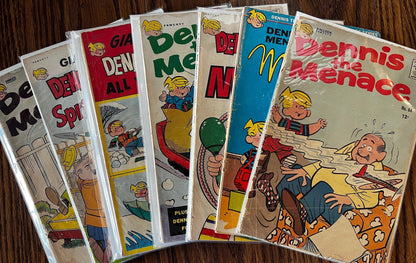 Dennis the Menace Comic Lot (7 Issues, 1960-1970s Fawcett Giant & Regular)