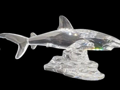 Baby Shark Swarovski Crystal Figure - Swimming Design, No Box