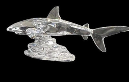 Baby Shark Swarovski Crystal Figure - Swimming Design, No Box