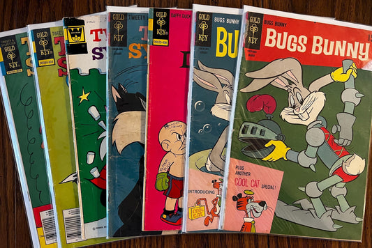 Vintage 1970s Cartoon Comic Lot (10 Issues) – Bugs Bunny, Tweety, Donald Duck, Winnie the Pooh – Whitman & Gold Key